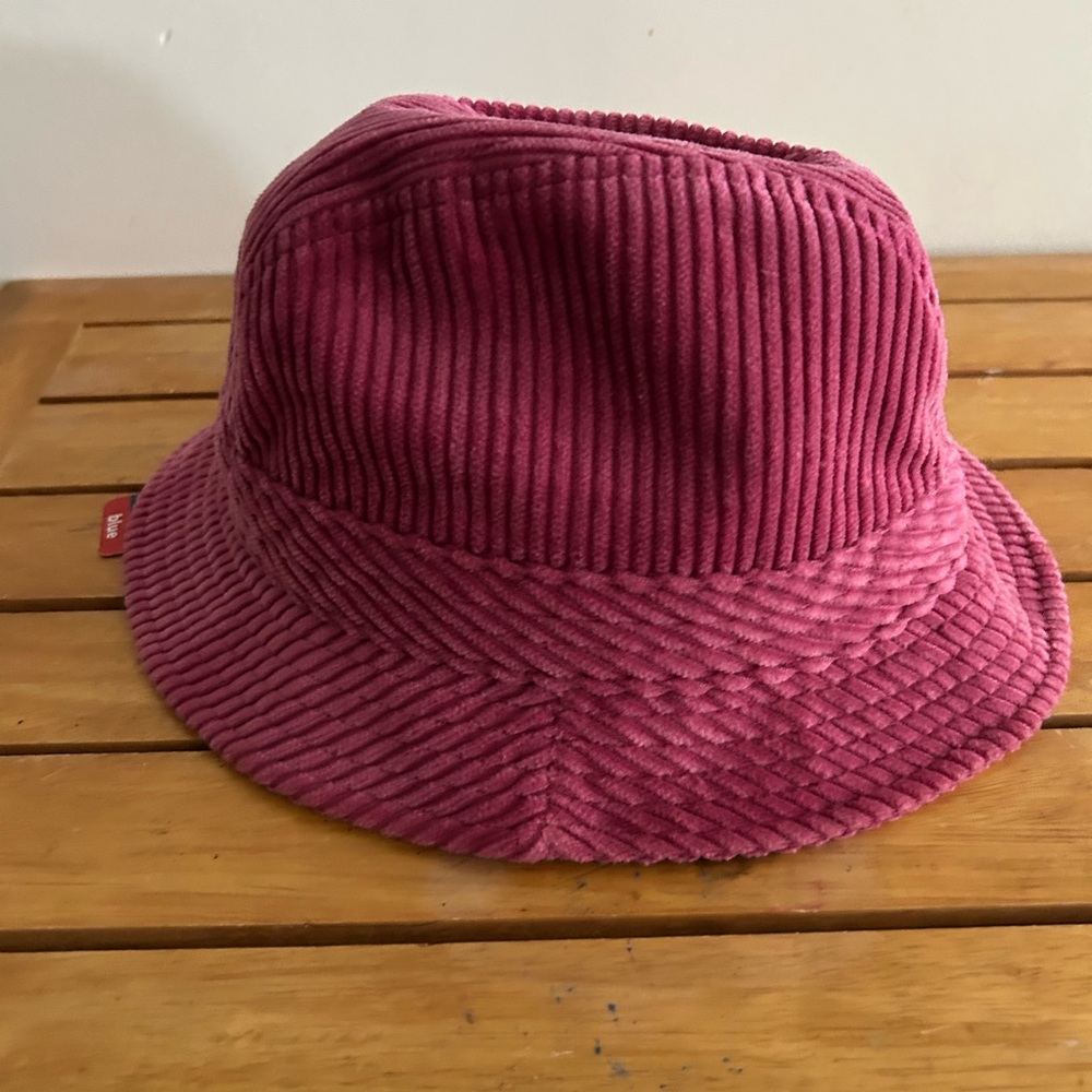 NWT Kangol Pink Cord Bucket Hat